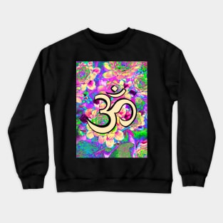 Colourful Vibrant Om Hindi Graphic Crewneck Sweatshirt